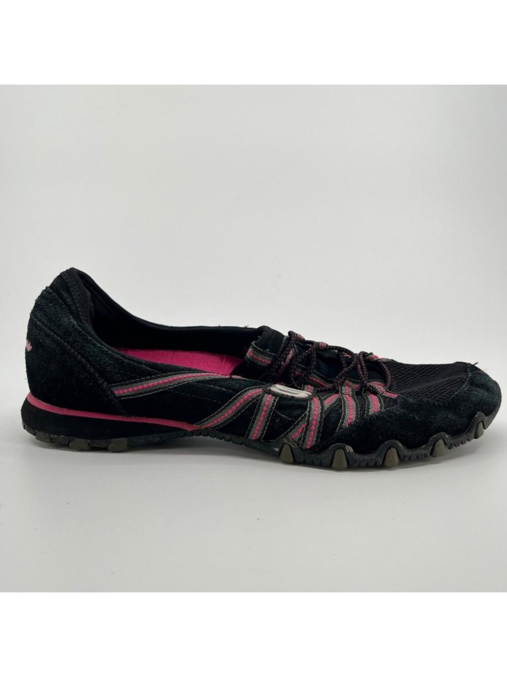 Skechers Bikers Quick Step Low Womens Size 8 Black Athletic Shoes Sneakers